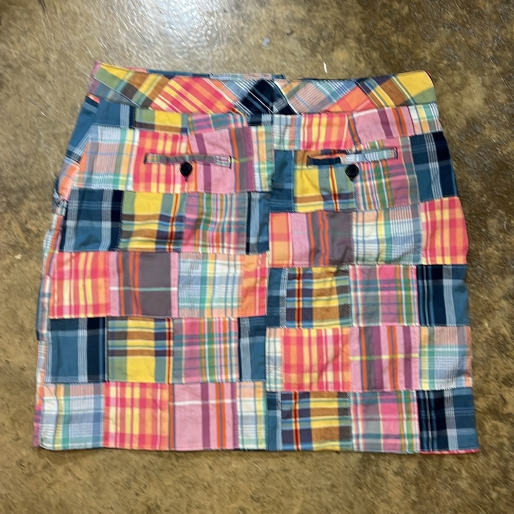 Larry Levine madras skirt - Picture 2 of 4
